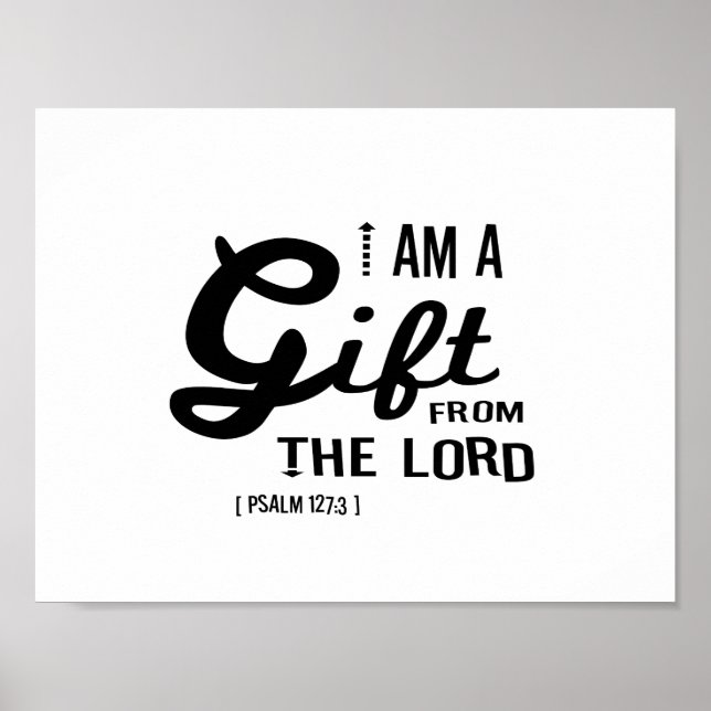 Póster Gift from the Lord, Black Font (Frente)