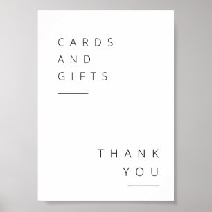 Póster Gift Table Sign