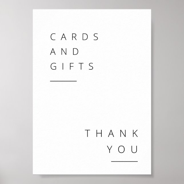 Póster Gift Table Sign (Frente)