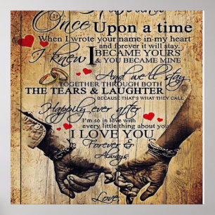 Póster Gift To My Husband Lovely Husband Letter