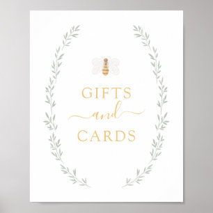 Póster Gifts and Cards Sign Sweet as Can Bee Baby Shower