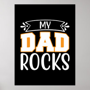 Póster Gifts Dad My Dad Rocks