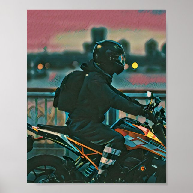 Póster Gifts for motorcyclists (Frente)