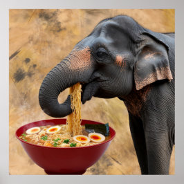 Póster Gigante amante de Ramen