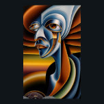 Póster Gigante de ojos dormidos - Ken Gage Art<br><div class="desc">Gigante de ojos dormidos. 2023,  Ken Gage. Arte digital: surrealismo pop.</div>