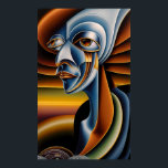 Póster Gigante de ojos dormidos - Ken Gage Art<br><div class="desc">Gigante de ojos dormidos. 2023,  Ken Gage. Arte digital: surrealismo pop.</div>