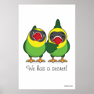 Póster Gigante "¡Tenemos un secreto!" Poster Lovebirds
