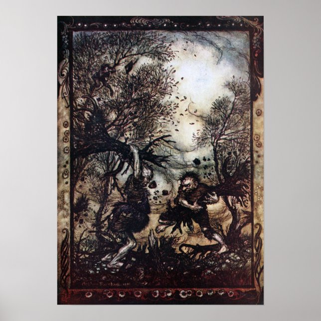 Póster Gigantes de la lucha (Frente)