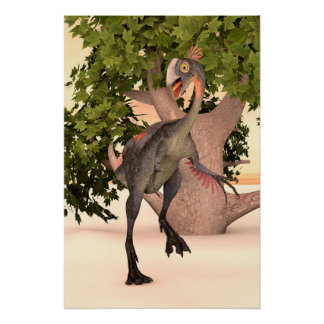 Póster Gigantoraptor Forest Guardian