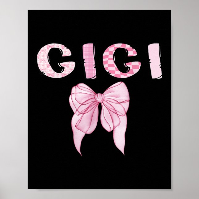 Póster Gigi Birthday Girl Matching Coquette Nk Bow  (Frente)