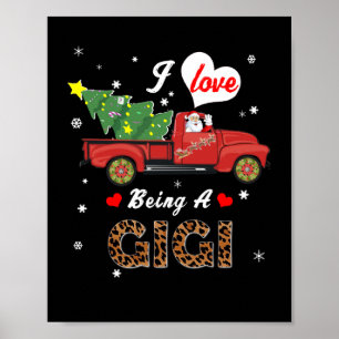 Póster Gigi Lover   Me Encanta Ser Un Árbol De Navidad Gi