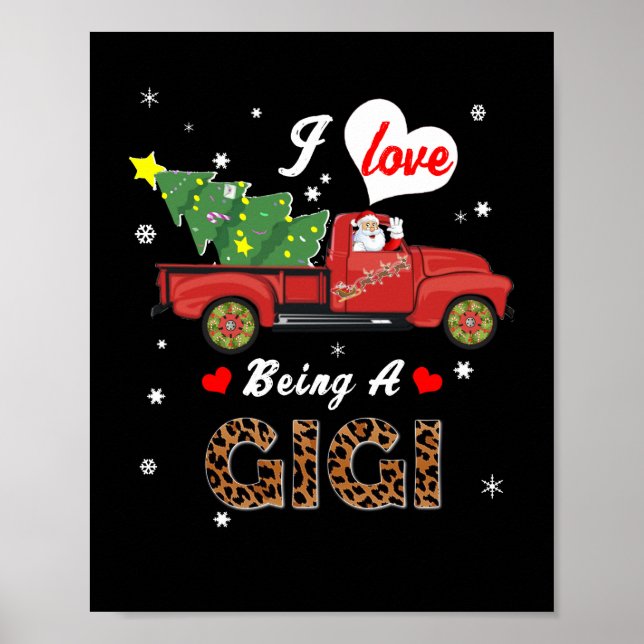 Póster Gigi Lover | Me Encanta Ser Un Árbol De Navidad Gi (Frente)