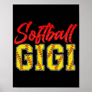 Póster Gigi Retro Groovy Loud Orgulloso juego de deporte 