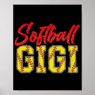 Póster Gigi Retro Groovy Loud Orgulloso juego de deporte