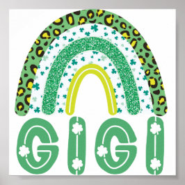 Póster Gigi St Patricks Día de la abuela irlandesa Arcoir