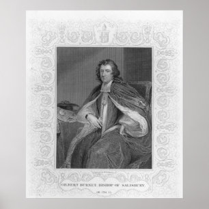 Póster Gilbert Burnet, obispo de Salisbury