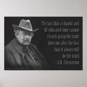 Póster Gilbert Keith Chesterton