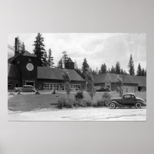 Póster Gilchrist, vista del Centro Comercial de Oregon