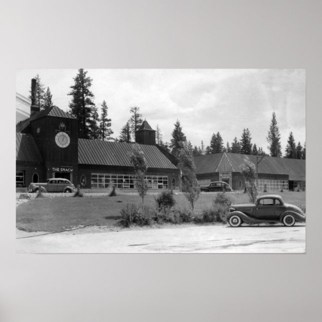 Póster Gilchrist, vista del Centro Comercial de Oregon (Frente)