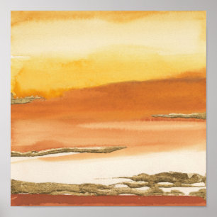 Póster Gilded Amber I v2 Abstract Print