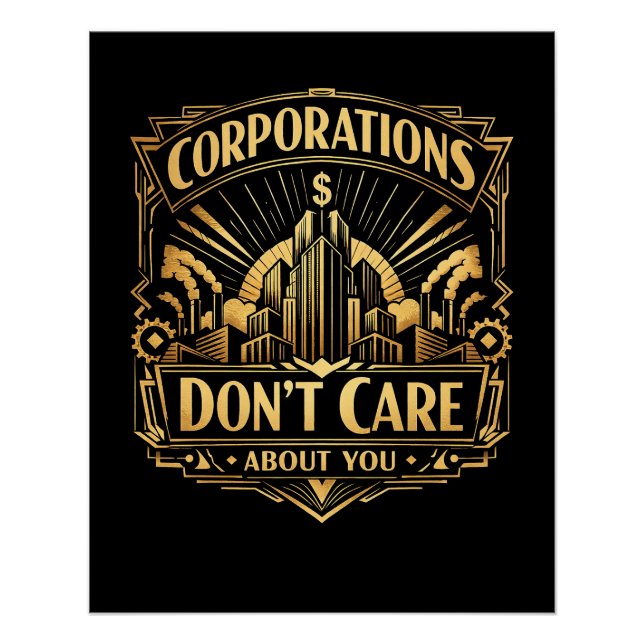 Póster Gilded Towers of Greed (Anverso)