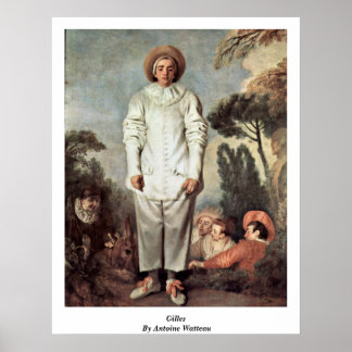 Póster Gilles De Antoine Watteau