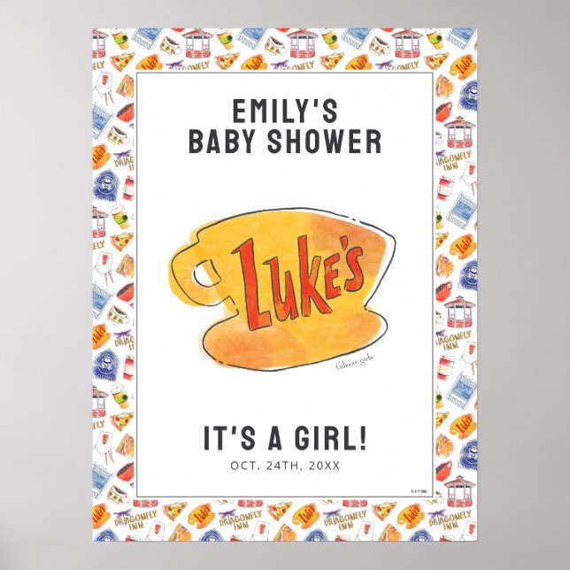 Póster Gilmore Chica Baby Shower (Frente)