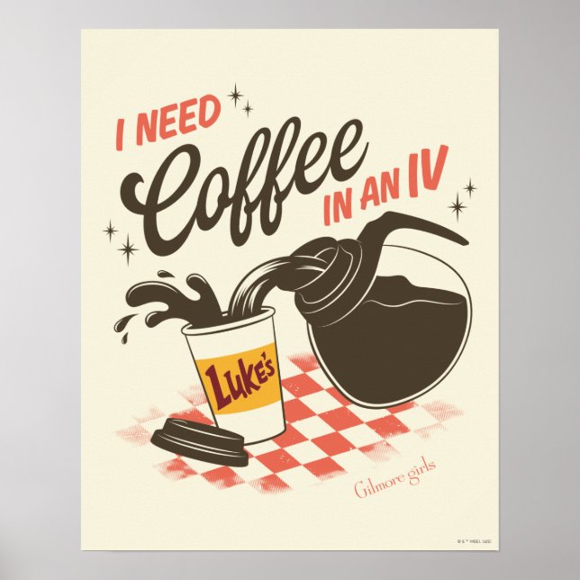Póster Gilmore Girls Luke’s Coffee IV Quote (Frente)