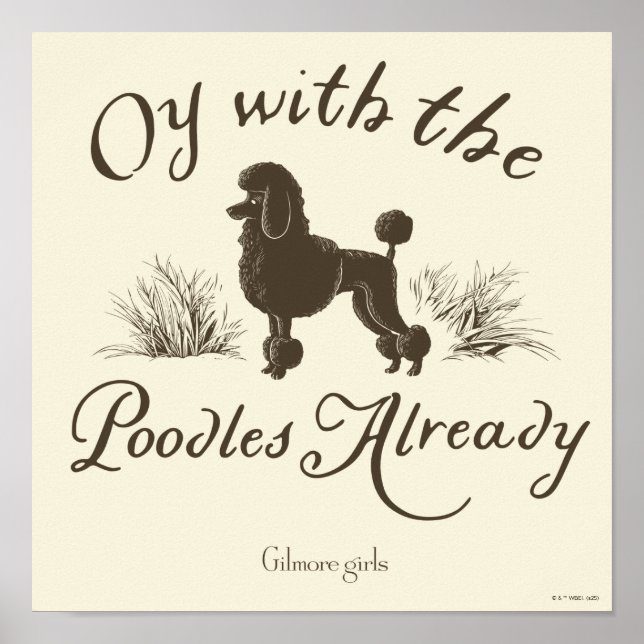 Póster Gilmore Girls | Oy With the PoodlesDesign (Frente)