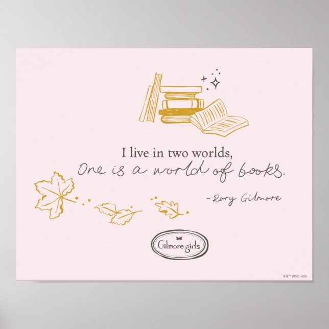 Póster Gilmore Girls Rory Book Quote Design (Frente)