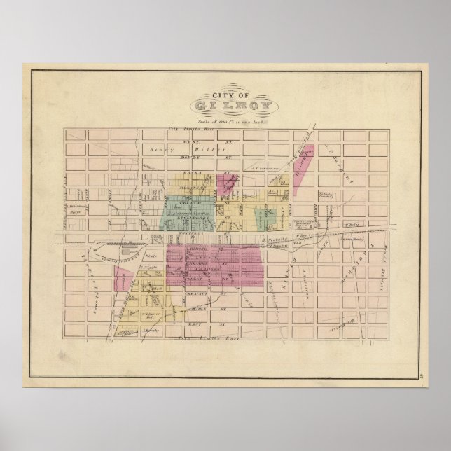 Póster Gilroy, California (Frente)