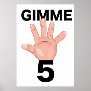 Póster Gimme 5