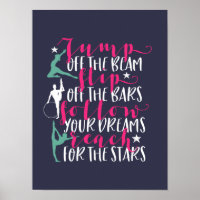 Gimnasia Cita Chica Gimnast Flip Off Bar