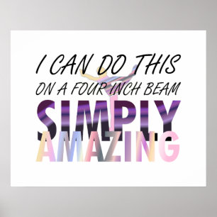 Póster Gimnasia de alta calidad asombrosa