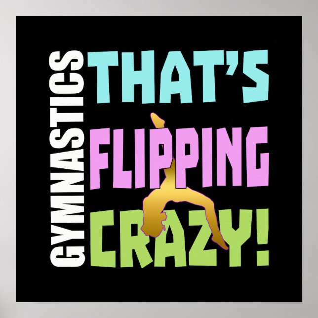 Póster Gimnasia de chicas - Flipping Crazy (Frente)
