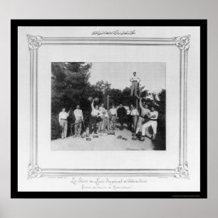 Póster Gimnasia en Estambul, Turquía 1885