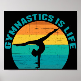 Póster Gimnasia es la bella gimnasta de Sunset de la vida
