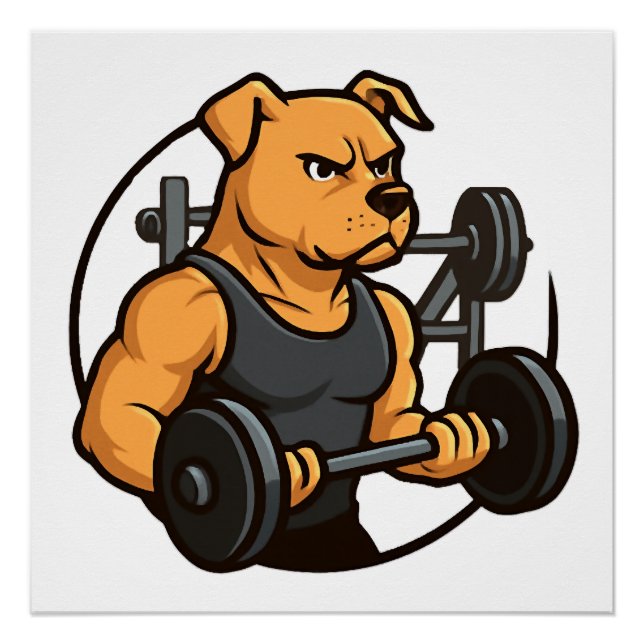 Póster Gimnasio Alpha Dog  Poder Desatado (Anverso)