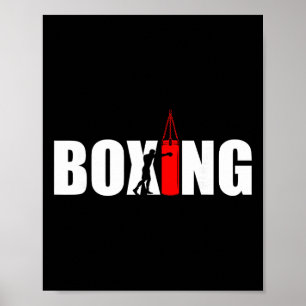 Póster Gimnasio Amante del Boxeo Boxeador Kickboxing Kick