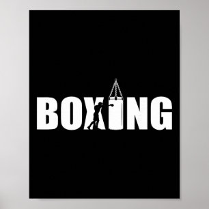 Póster Gimnasio Amante del Boxeo Boxeador Kickboxing Kick
