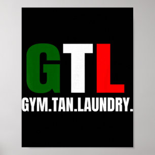 Póster Gimnasio Bronceado Lavandería Gtl Nueva Jersey Cos