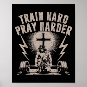 Póster Gimnasio cristiano de entrenamiento más divertido