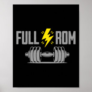 Póster Gimnasio De Construcción De Cajas De Rom Completas