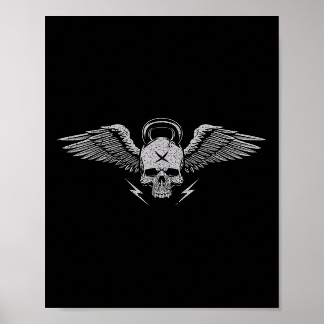 Póster Gimnasio de entrenamiento de fuerza de trabajo Sku (Frente)