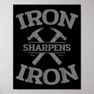 Póster Gimnasio de Entrenamiento para Hombres Iron Sharpe