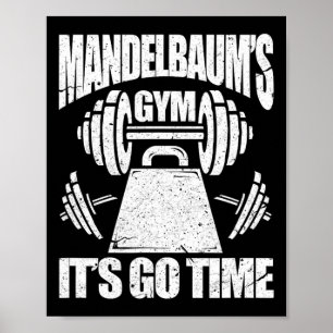 Póster Gimnasio de Mandelbaum para construir un cuerpo di