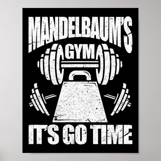 Póster Gimnasio de Mandelbaum para construir un cuerpo di (Frente)