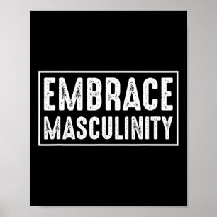 Póster Gimnasio de Masculinidad de Abrazo