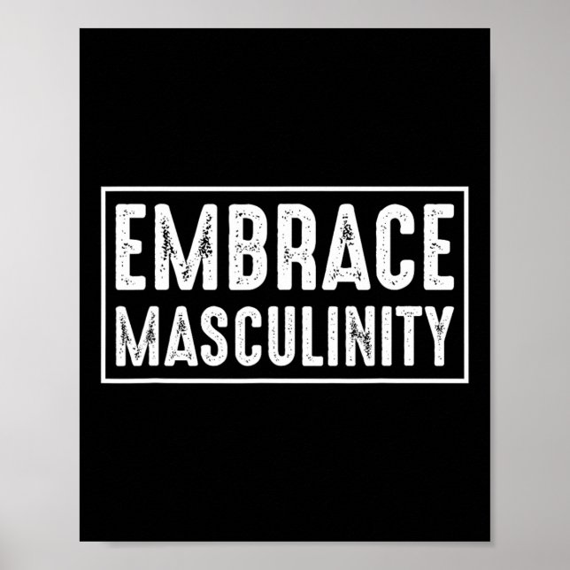 Póster Gimnasio de Masculinidad de Abrazo (Frente)