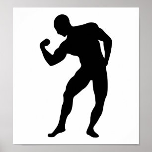 Póster Gimnasio de musculación
